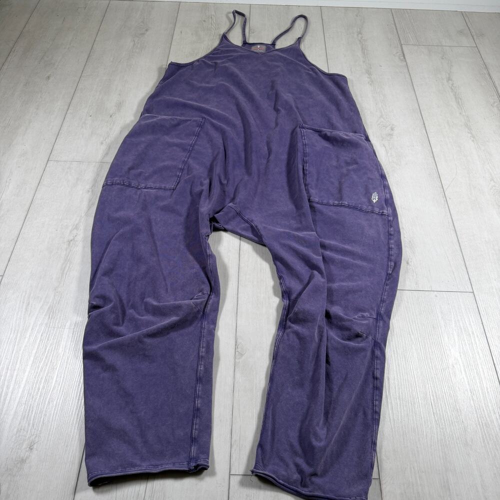 Free People FP Movement Hot Shot One Piece Medium Jumpsuit Purple Boho